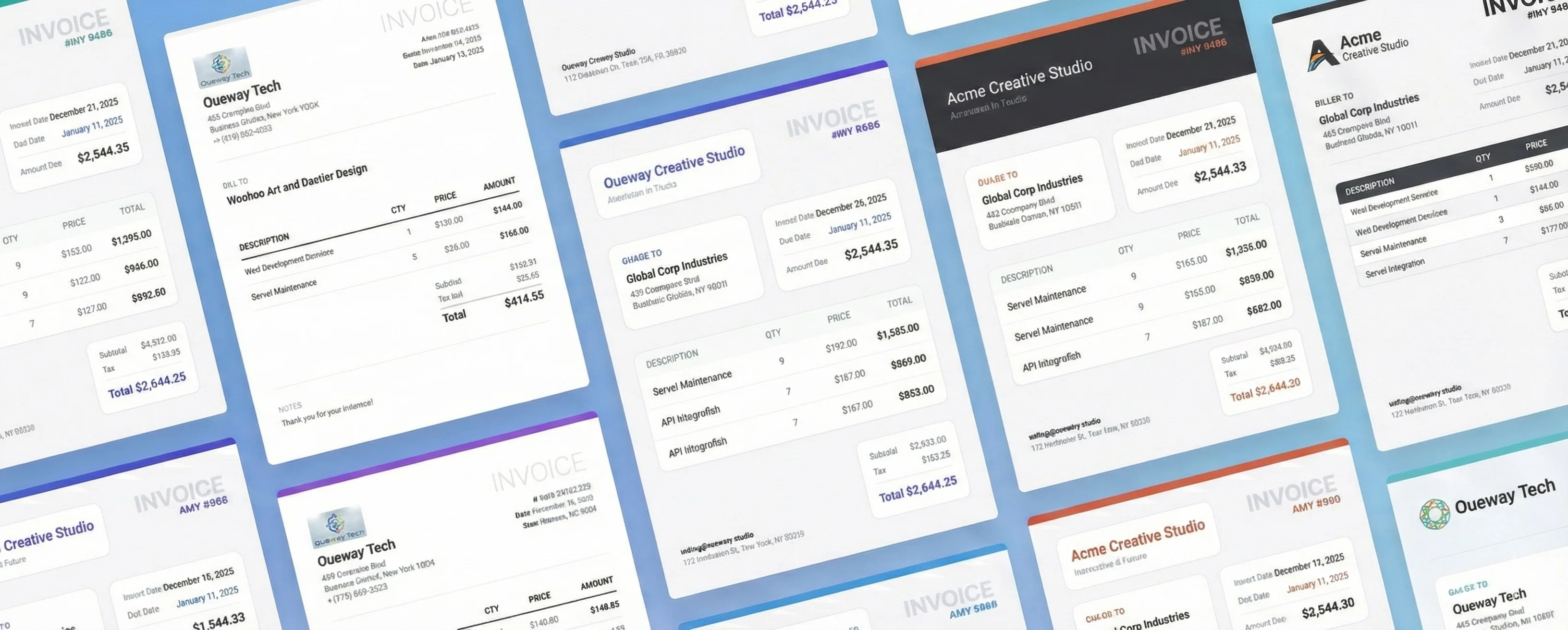 Invoice Templates Collection